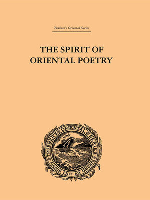cover image of The Spirit of Oriental Poetry